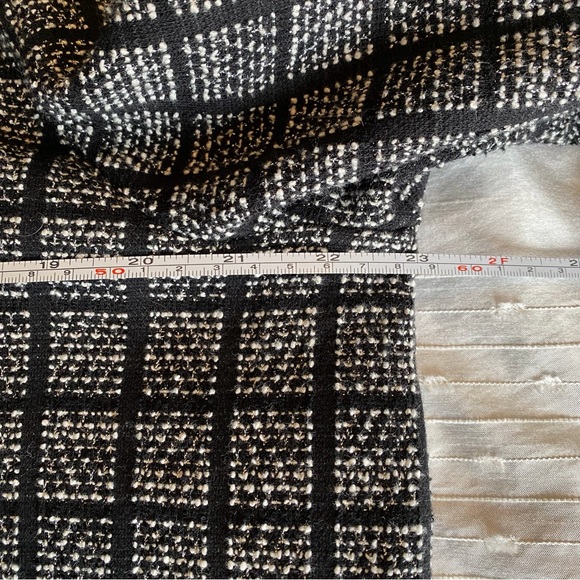 Zara Basic Black and Beige Tweed Long Open Cardigan / Duster - Picture 11 of 12